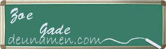 Zoe Gade Visitenkarte